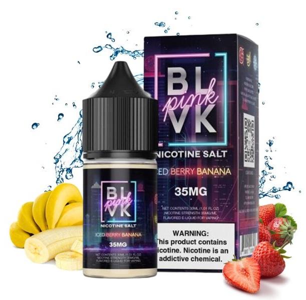 BLVK 30ML SALT PINK BERRY BANANA ICE 35MG
