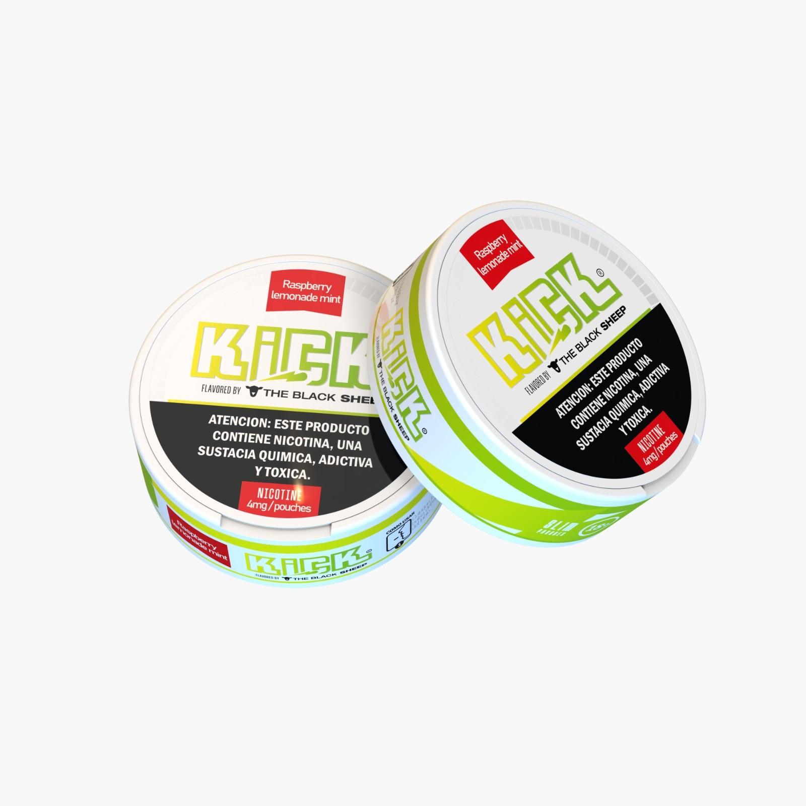 NICOTINE BLACK SHEEP KIGK 4MG RASPBERRY LEMONA MIN