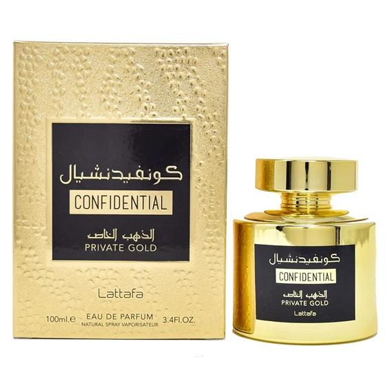 PERFUME LATTAFA CONFIDENTIAL PRIVATE GOLD 100ML