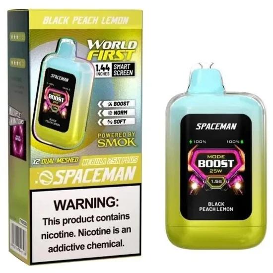 SMOK 25K SPACEMAN BLACK PEACH LEMON