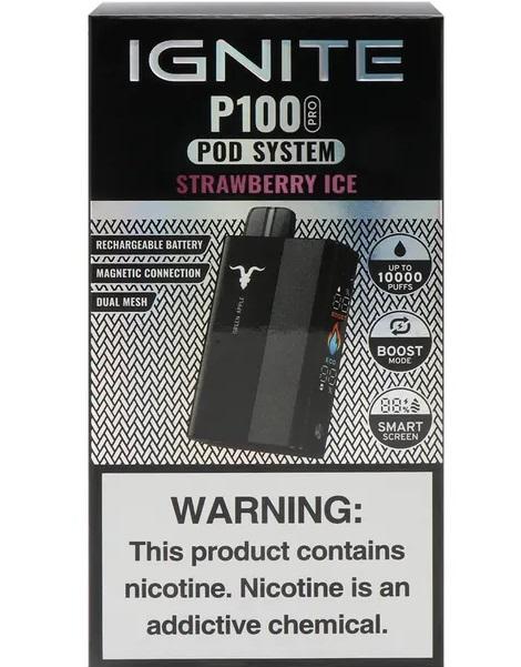 IGNITE P100 KIT METALIC STRAWBERRY ICE