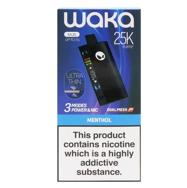 WAKA 25K ULTRA THIN MENTHOL