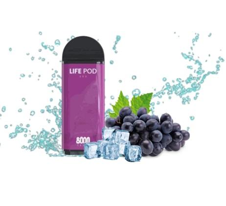 LIFE POD 8K ECO PRO REFILL GRAPE ICE