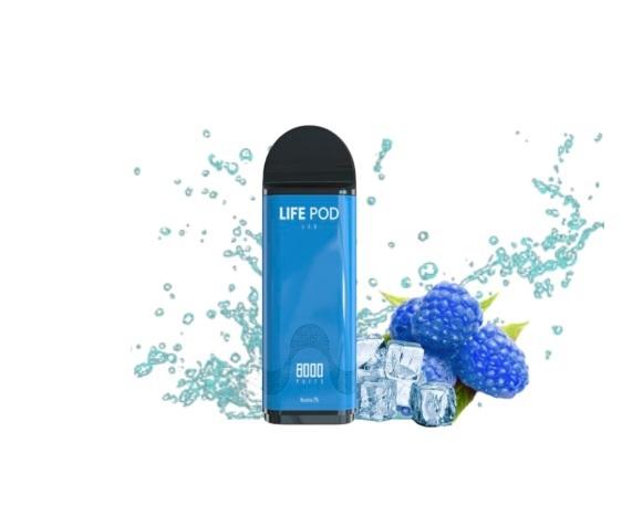 LIFE POD 8K ECO PRO REFILL BLUE RAZZ ICE