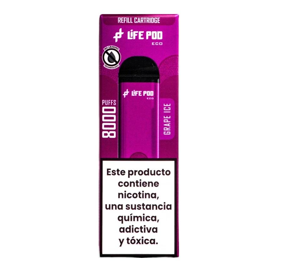 LIFE POD 8K ECO PRO REFILL APPLE GRAPE ICE