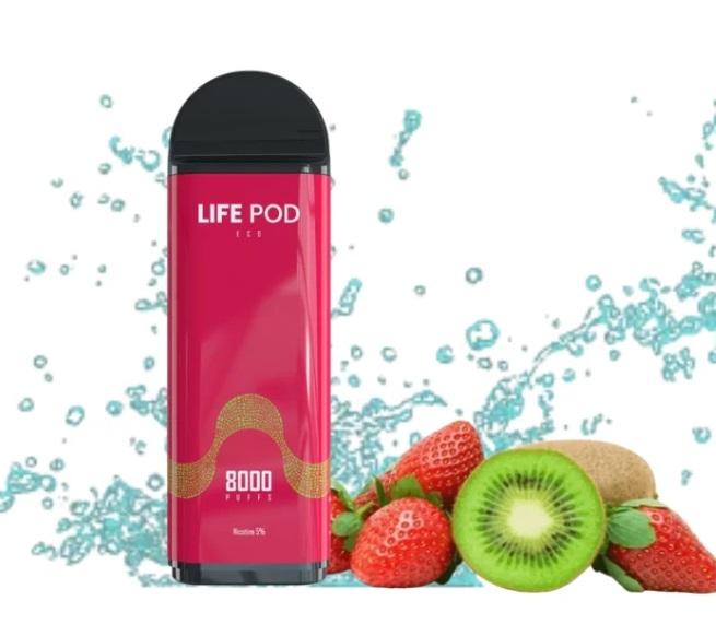 LIFE POD 8K ECO PRO REFILL STRAWBEEY KIWI