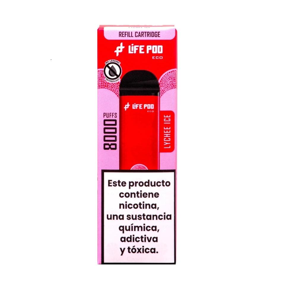 LIFE POD 8K ECO PRO REFILL LYCHEE ICE