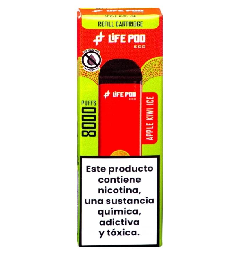 LIFE POD 8K ECO PRO REFILL APPLE KIWI ICE