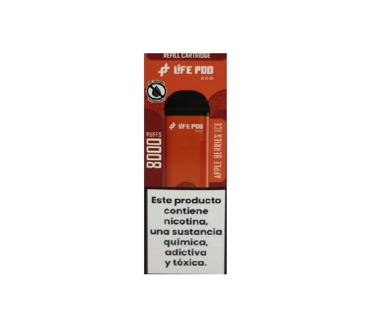 LIFE POD 8K ECO PRO REFILL APPLE BERRIES ICE