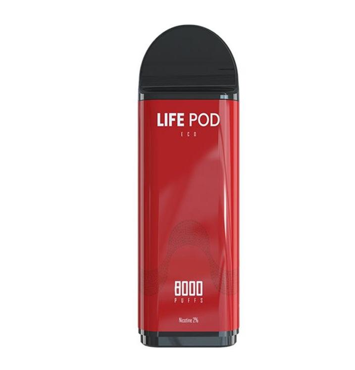LIFE POD 8K ECO PRO REFILL PASSION STRAWBERRY ICE