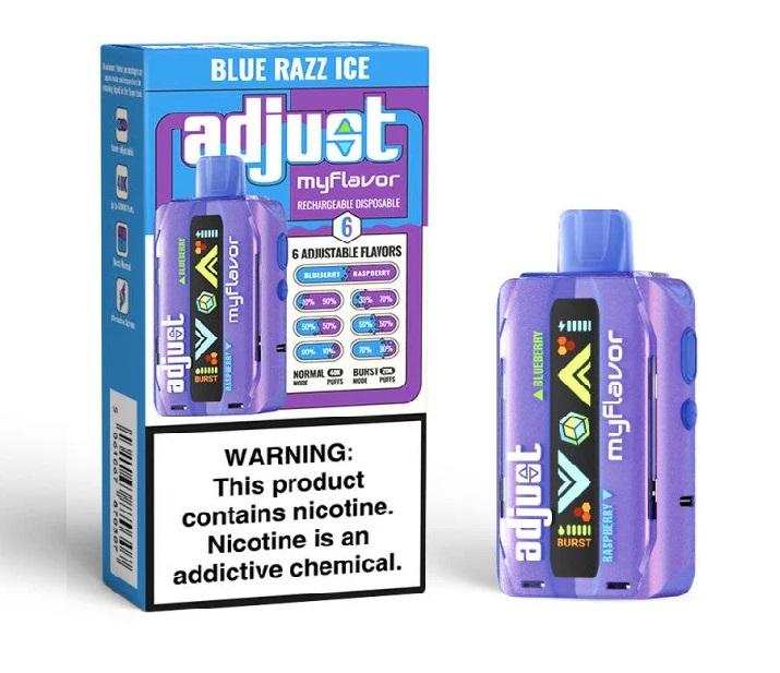ADJUSTY 40K BLUE RAZZ ICE