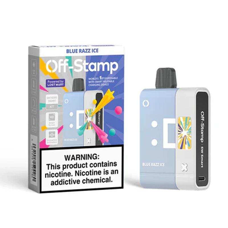 ELFBAR OFF STAMP SW 16K KIT BLUE RAZZ ICE