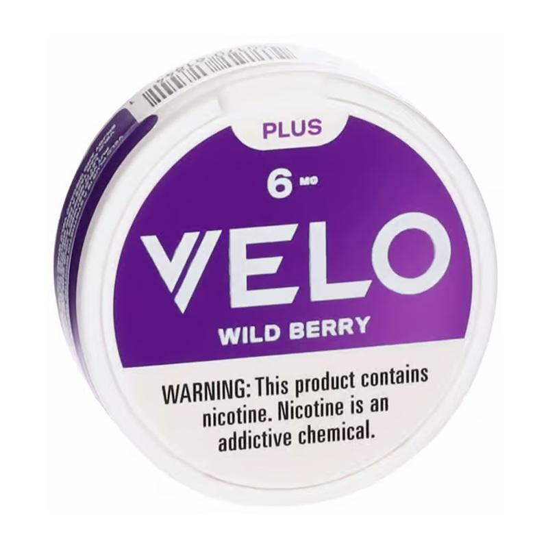 NICOTINE VELO PLUS 6MG WILD BERRY