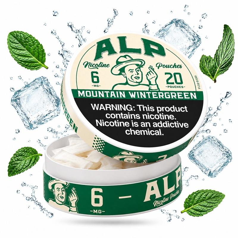 NICOTINE ALP MOUNTAIN WINTERGREEN 6MG