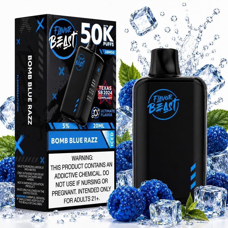 FLAVOR BEST 50K BOMB BLUE RAZZ