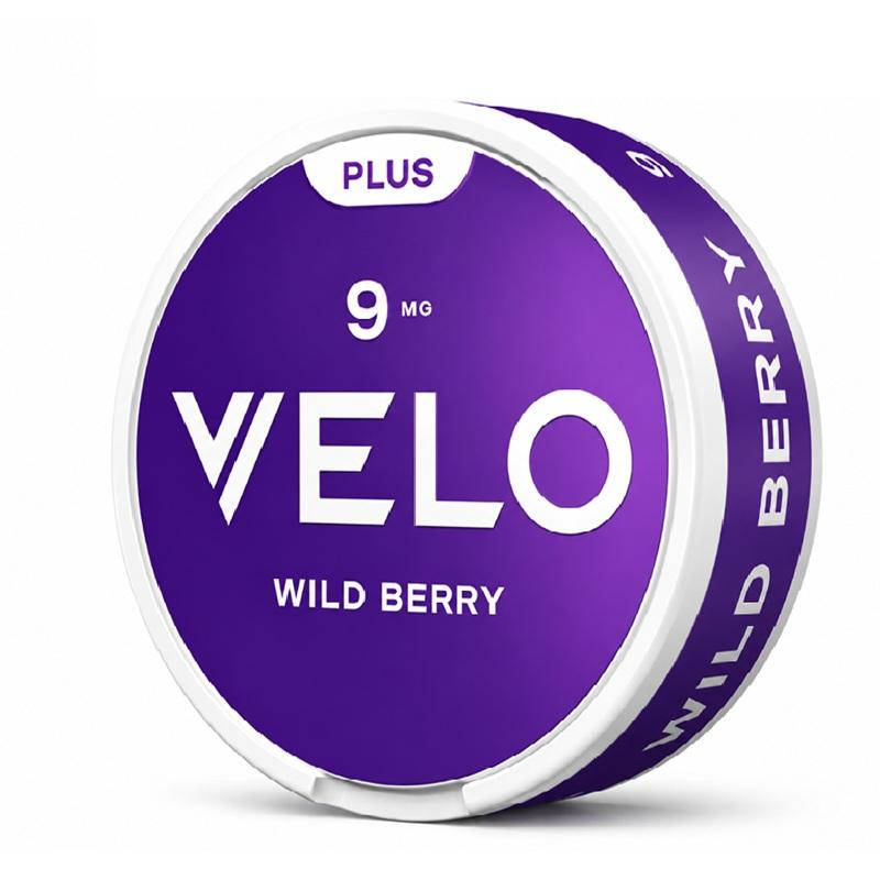 NICOTINE VELO PLUS POUCHES WILD BERRY 9MG