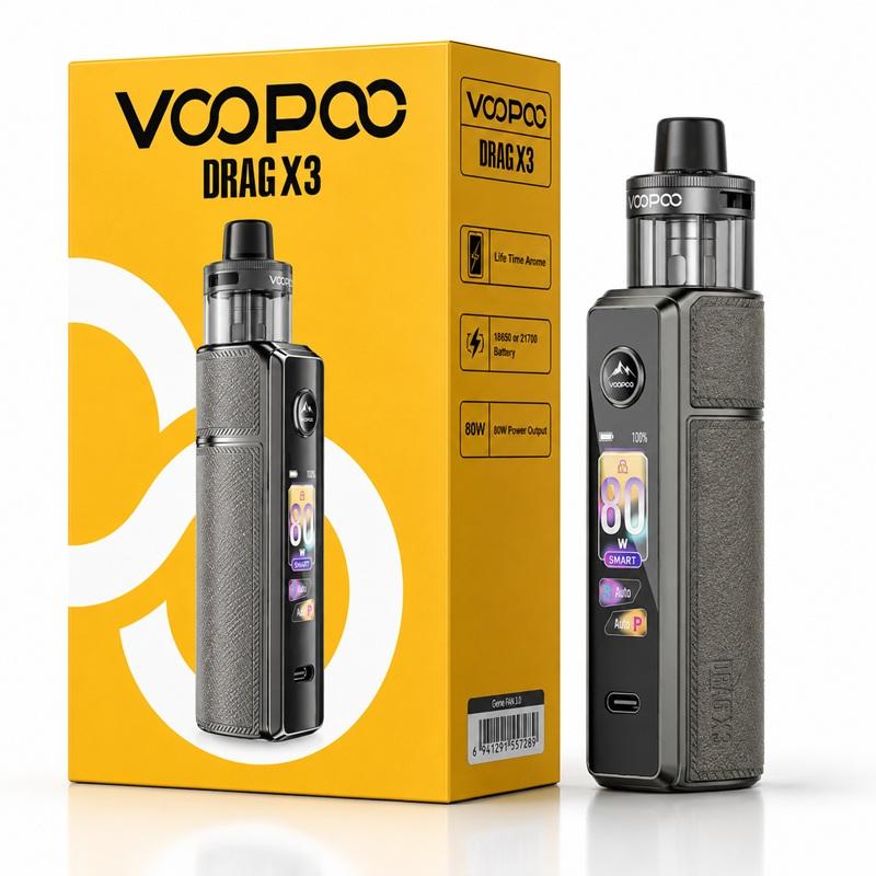 VOOPOO ARGUS DRAG X3 KIT GRAY METAL