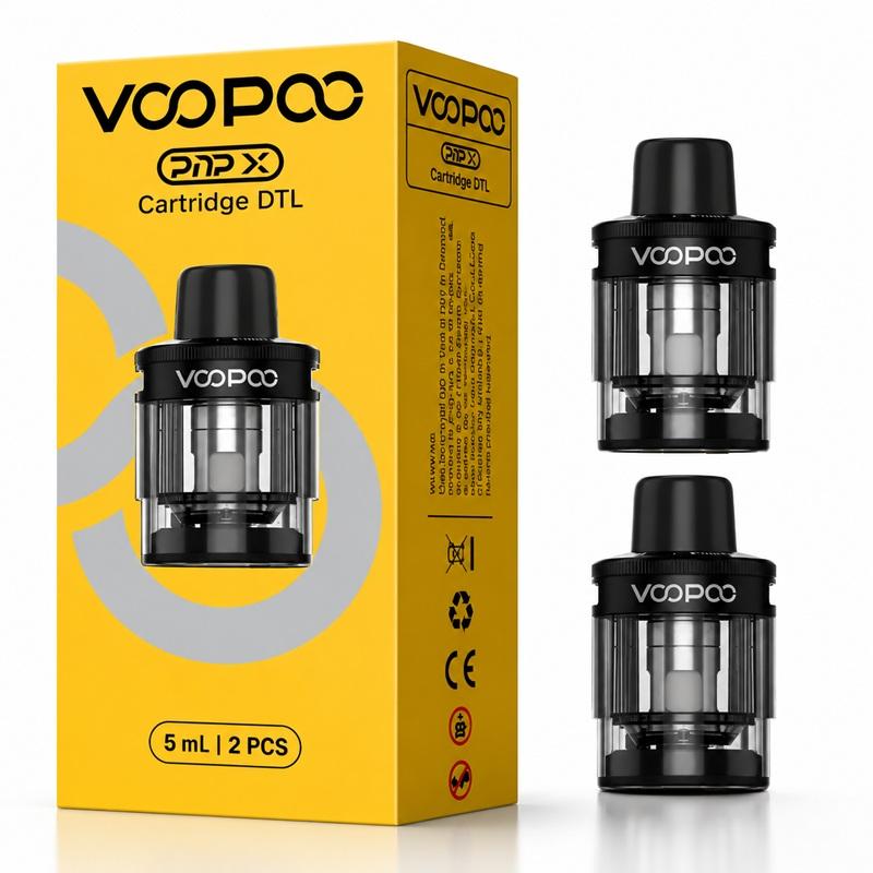 VOOPOO TANK PNP X SEM BASE 4.5ML DTL BLACK 2PCS