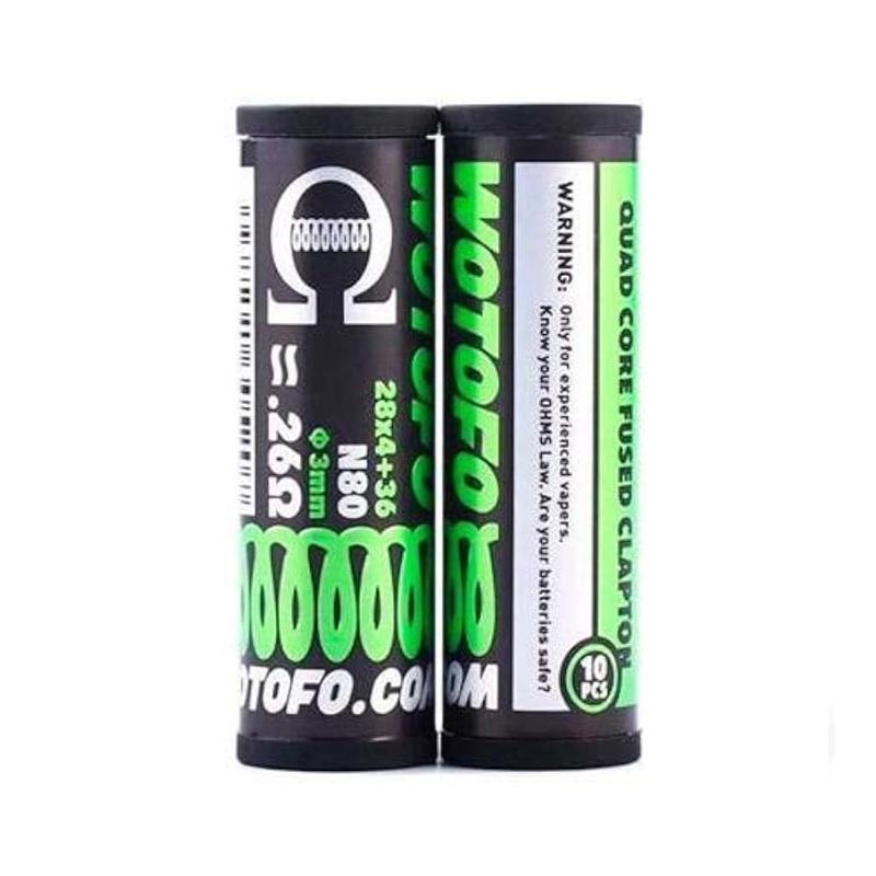 WOTOFO COIL QUAD CORE FUSED CLAPTION 0.26