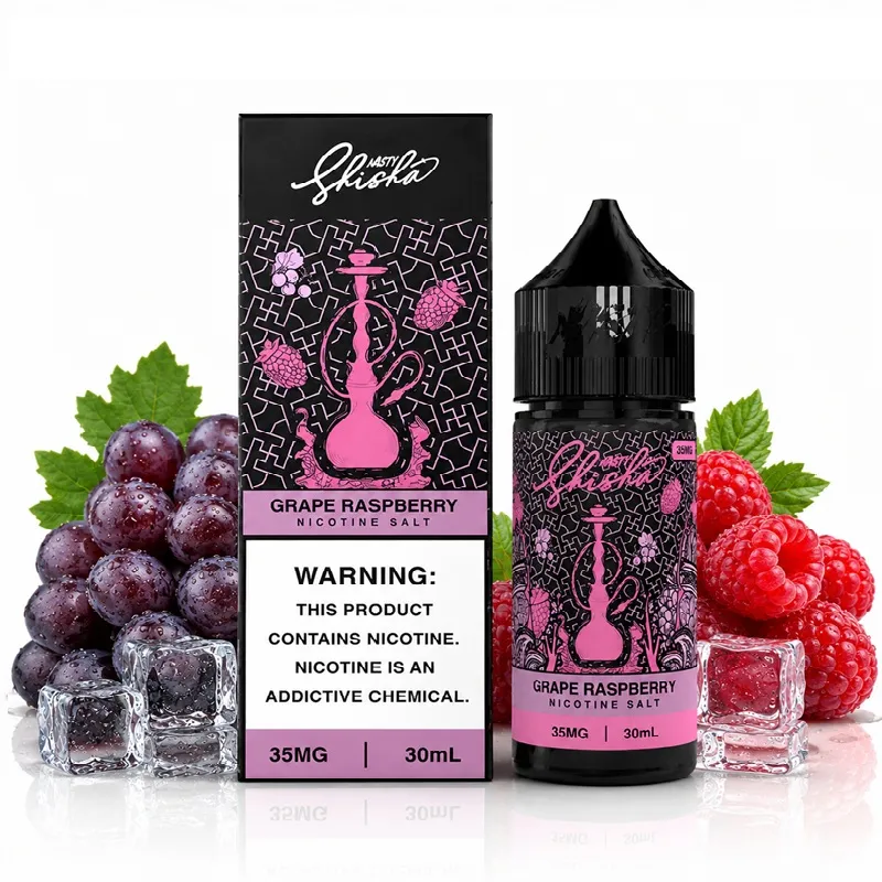 NASTY 30ML SALT SHISHA GRAPE RASPB 35MG