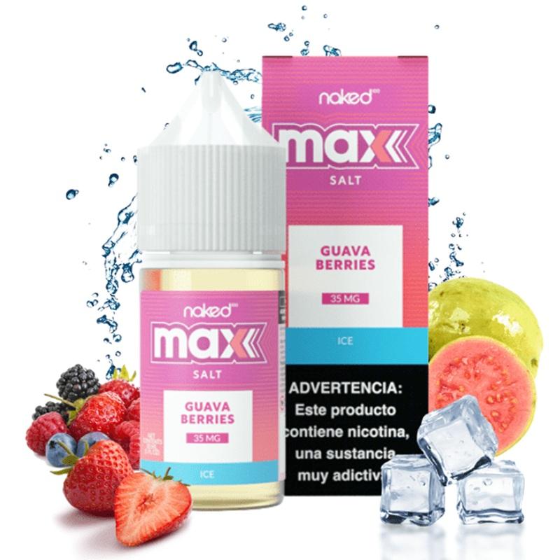 NAKED 30ML SALT MAX GUAVA BERRIES ICE 35MG