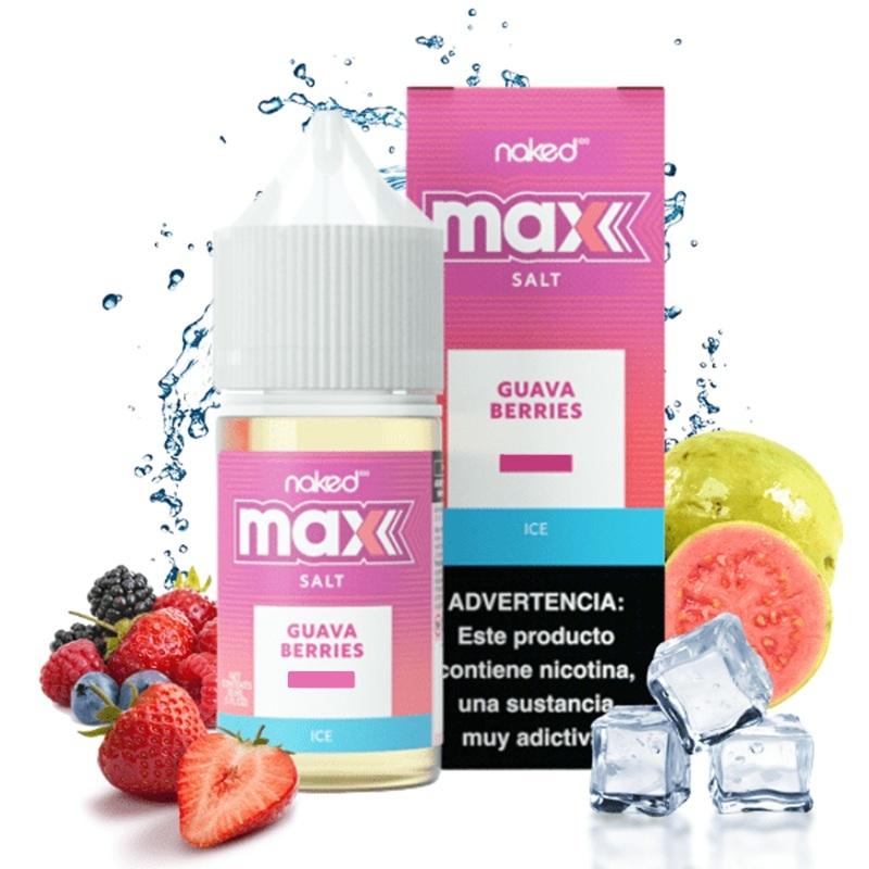 NAKED 30ML SALT MAX GUAVA BERRIES ICE 50MG