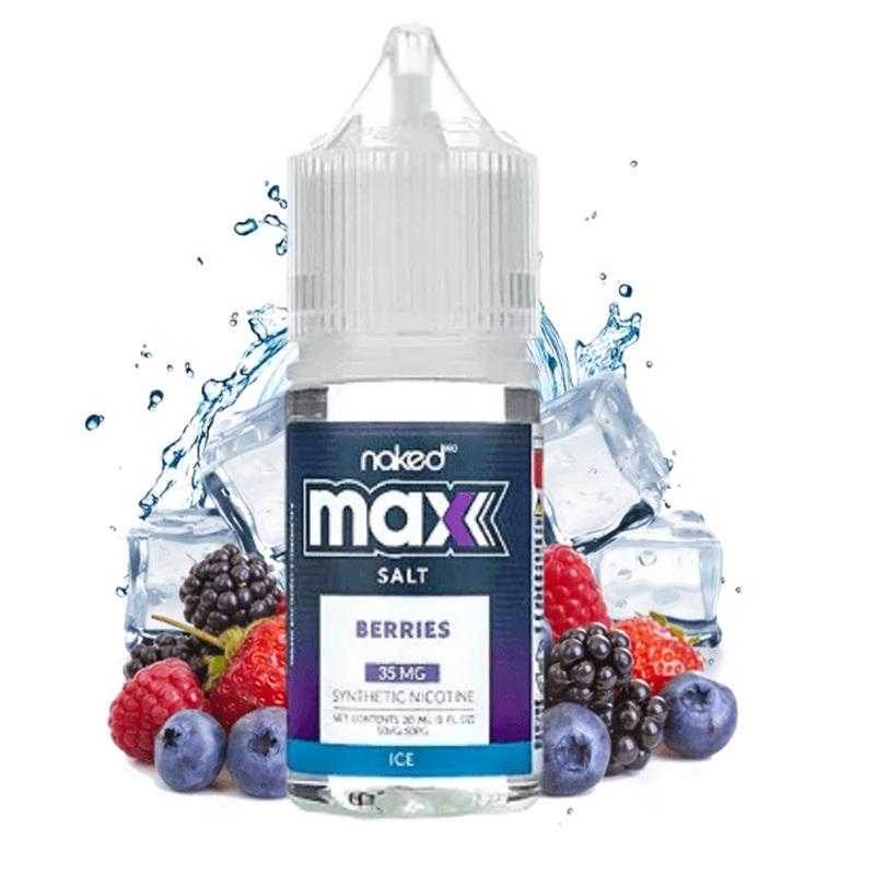 NAKED 30ML SALT MAX BERRIES ICE 35MG